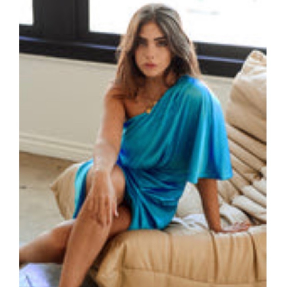 Beautiful blue dress midi